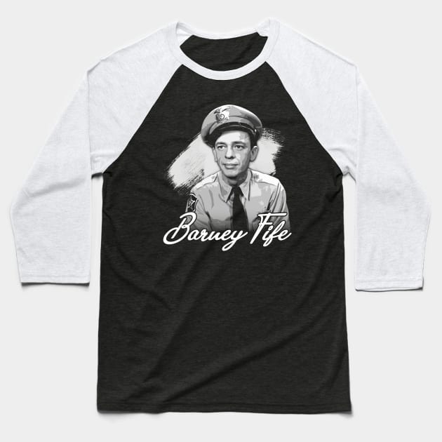 Mayberry's Comic Relief Barney Fife Iconic Character Tee Baseball T-Shirt by Zombie Girlshop